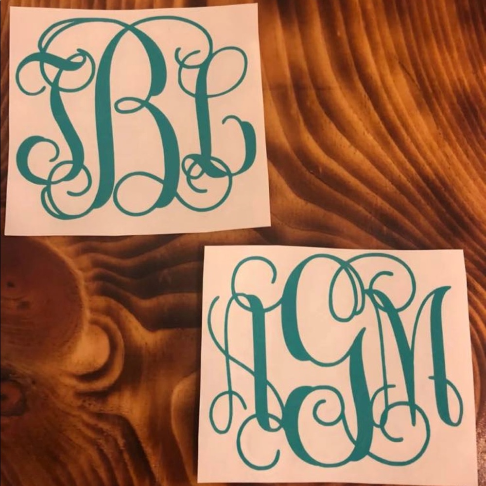 Monogram Window decal